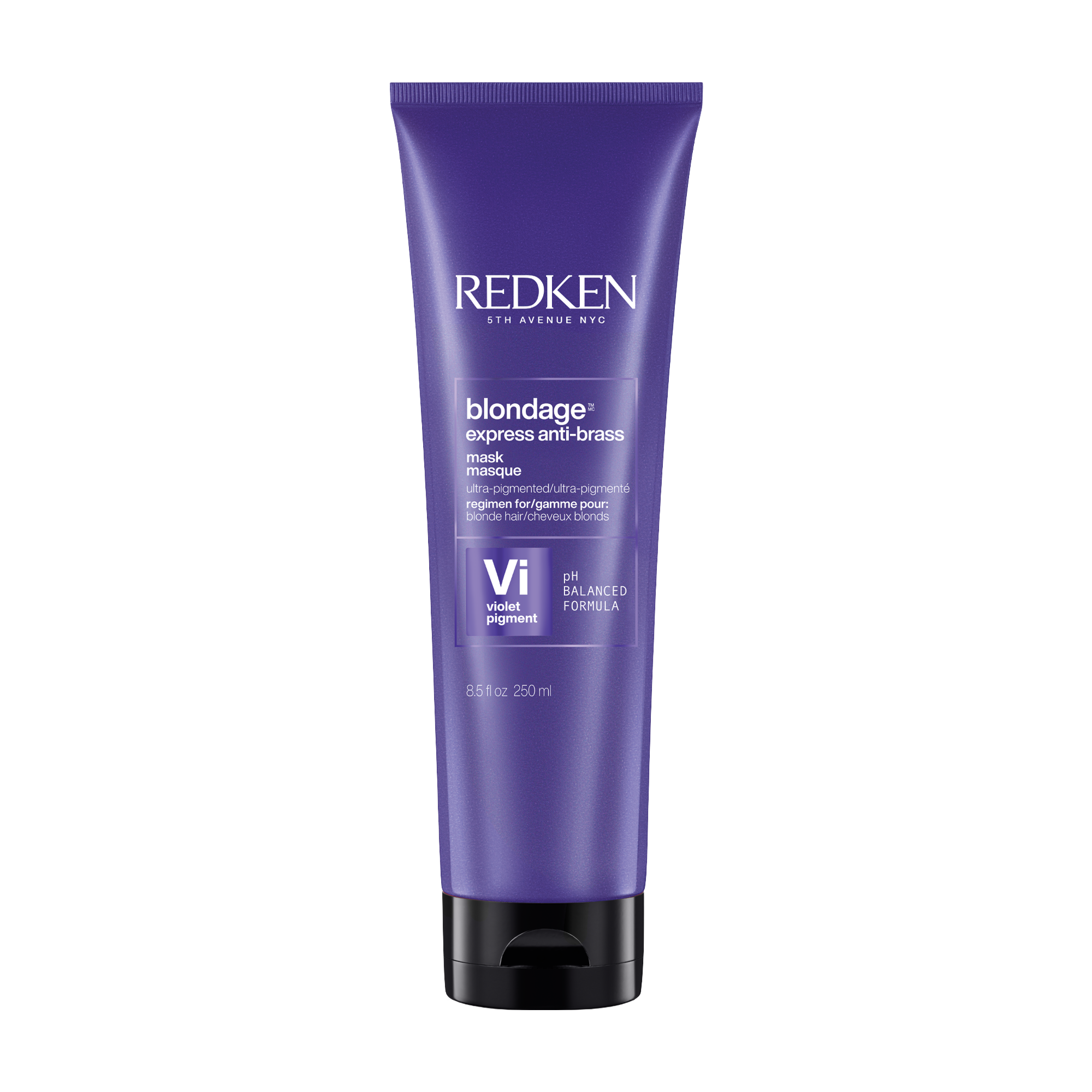 Ekspresowa maska przeciw ciepłym odcieniom z fioletowym pigmentem